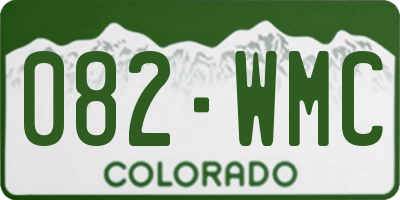 CO license plate 082WMC