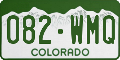 CO license plate 082WMQ