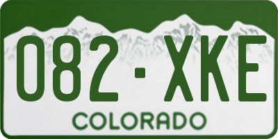 CO license plate 082XKE