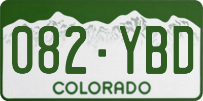 CO license plate 082YBD