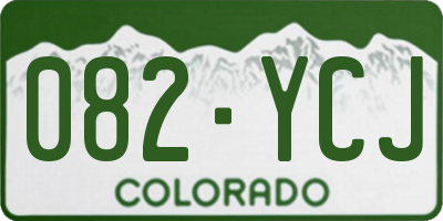 CO license plate 082YCJ