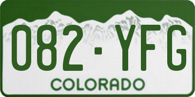 CO license plate 082YFG