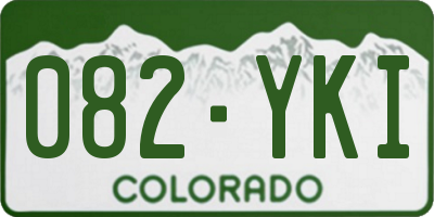 CO license plate 082YKI