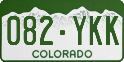 CO license plate 082YKK