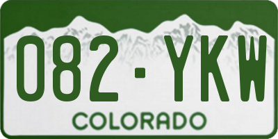 CO license plate 082YKW