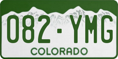 CO license plate 082YMG
