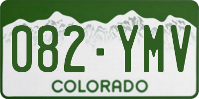 CO license plate 082YMV