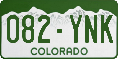 CO license plate 082YNK