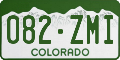 CO license plate 082ZMI