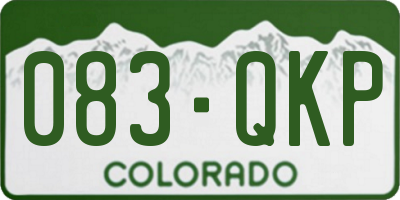CO license plate 083QKP