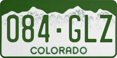 CO license plate 084GLZ