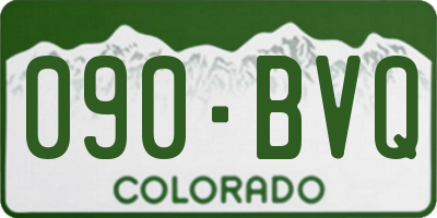 CO license plate 090BVQ