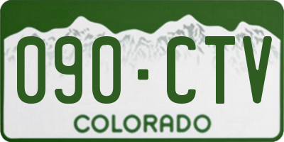 CO license plate 090CTV