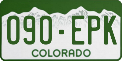 CO license plate 090EPK