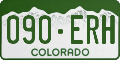 CO license plate 090ERH
