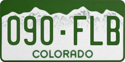 CO license plate 090FLB