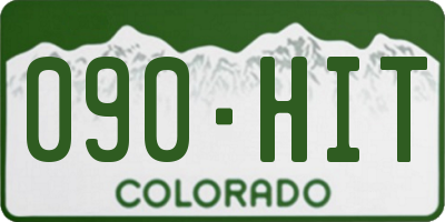 CO license plate 090HIT
