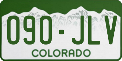 CO license plate 090JLV
