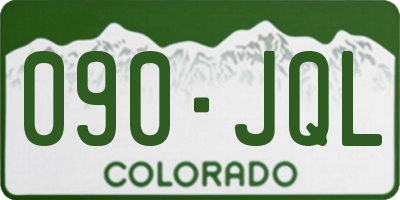 CO license plate 090JQL