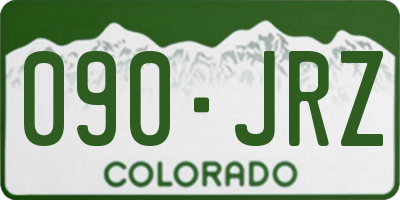 CO license plate 090JRZ
