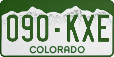 CO license plate 090KXE