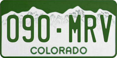 CO license plate 090MRV