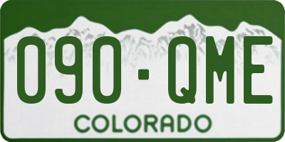 CO license plate 090QME