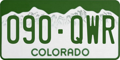 CO license plate 090QWR