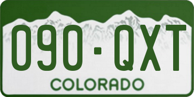 CO license plate 090QXT