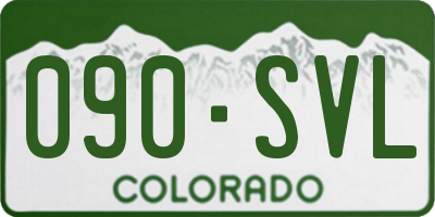 CO license plate 090SVL