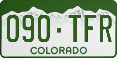 CO license plate 090TFR