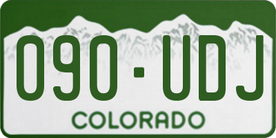 CO license plate 090UDJ