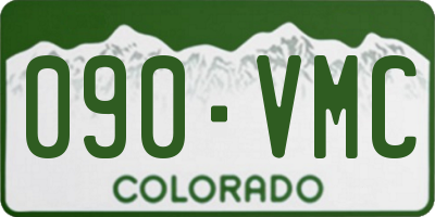 CO license plate 090VMC