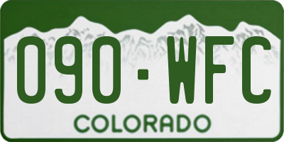 CO license plate 090WFC