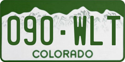CO license plate 090WLT