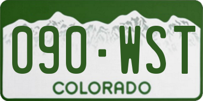 CO license plate 090WST