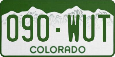 CO license plate 090WUT