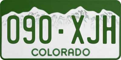 CO license plate 090XJH