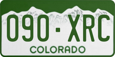 CO license plate 090XRC