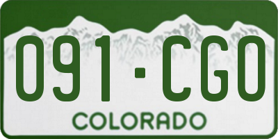 CO license plate 091CGO
