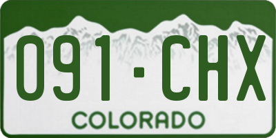 CO license plate 091CHX