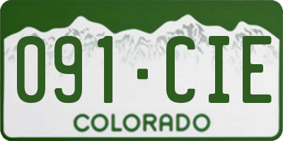 CO license plate 091CIE