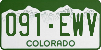 CO license plate 091EWV