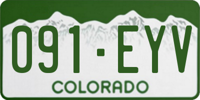 CO license plate 091EYV