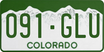 CO license plate 091GLU
