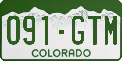 CO license plate 091GTM