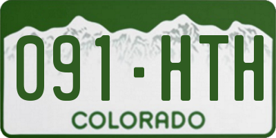 CO license plate 091HTH