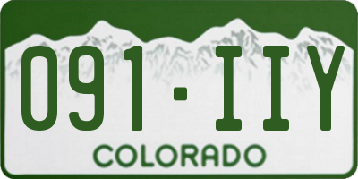 CO license plate 091IIY