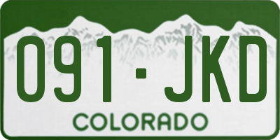 CO license plate 091JKD