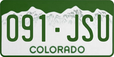 CO license plate 091JSU